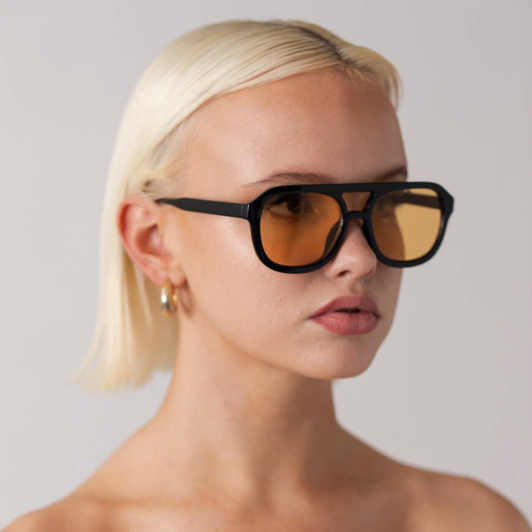 Olivia Sunglasses Black/Orange