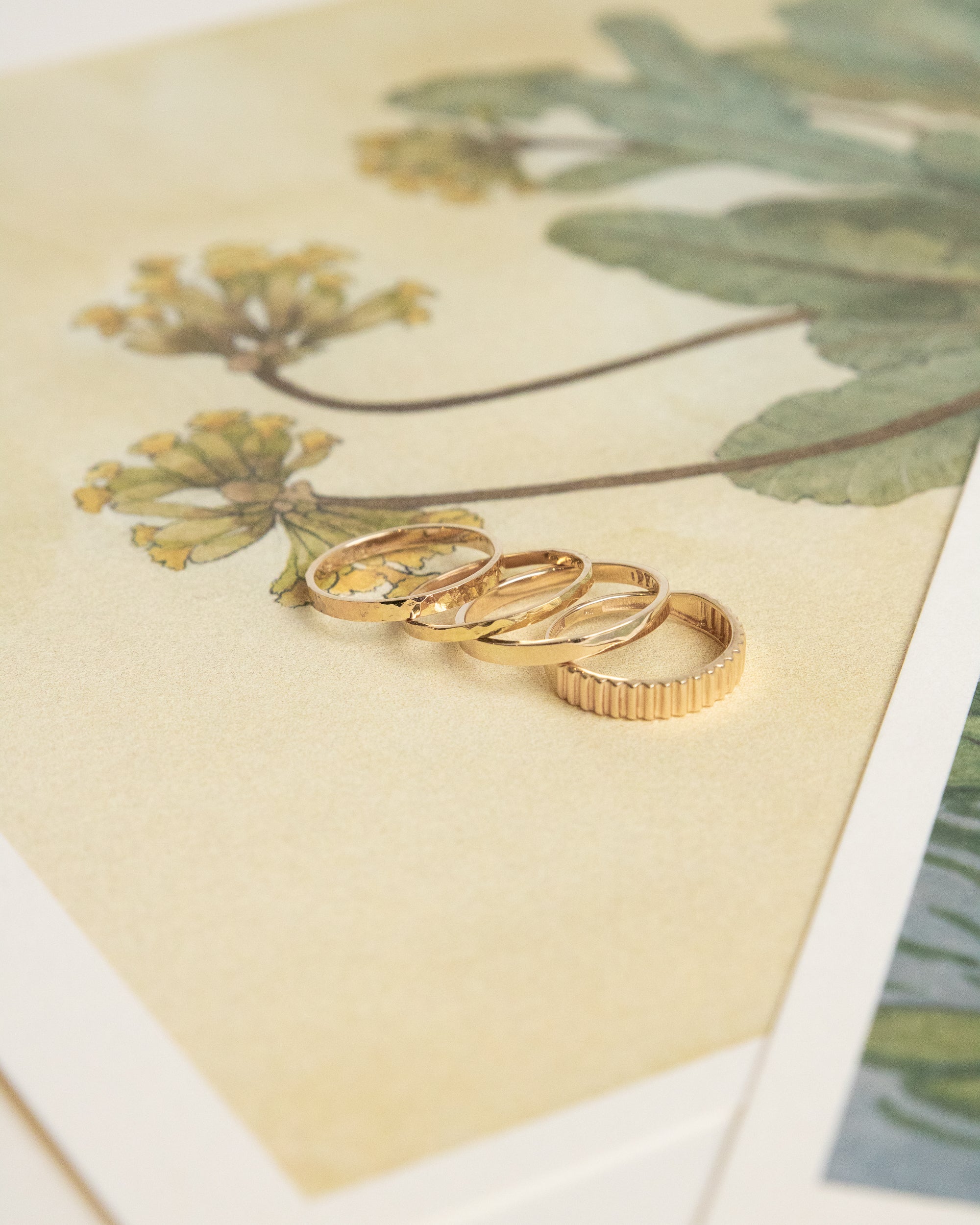 Slim Hammered Ring