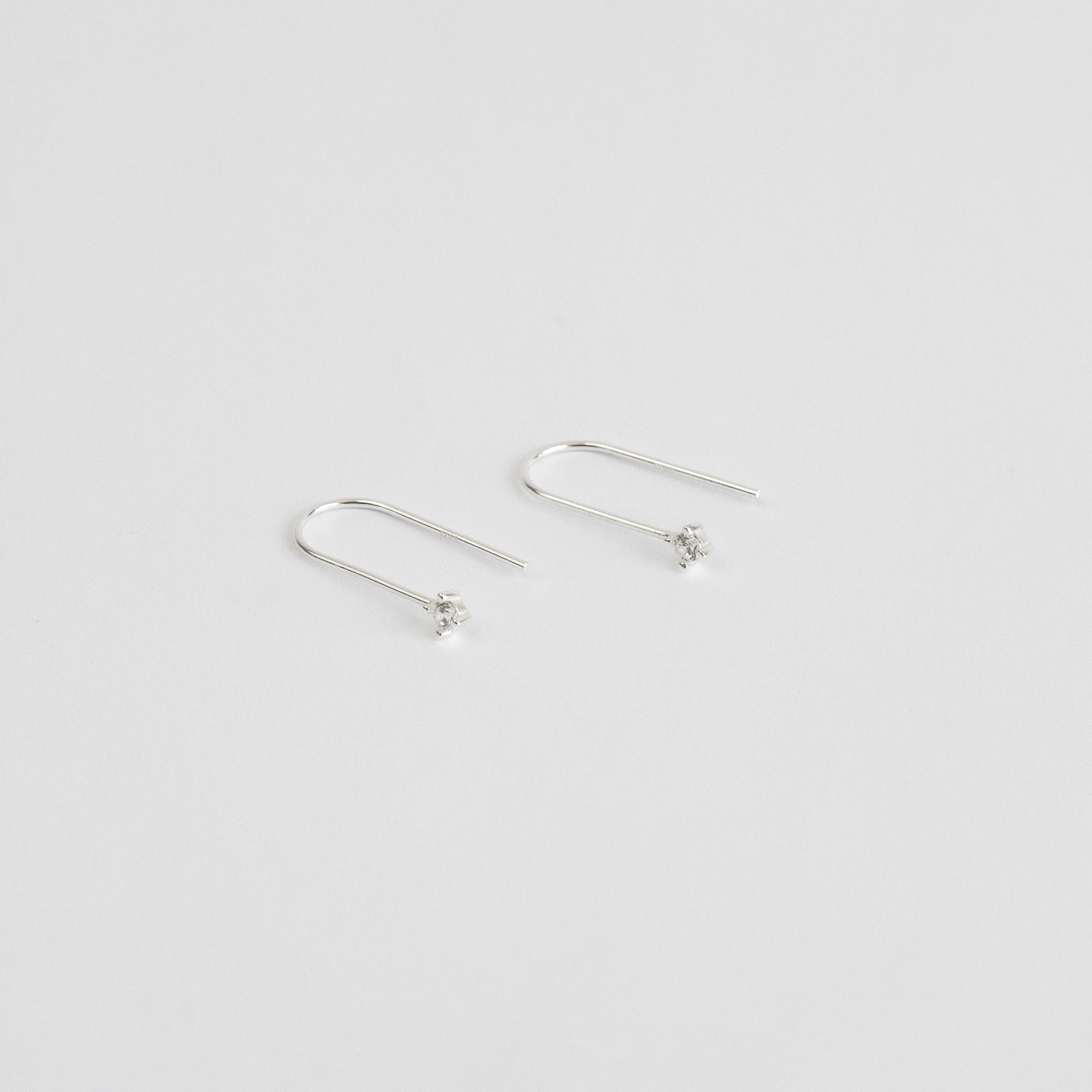 Louise Drop Earrings Silver