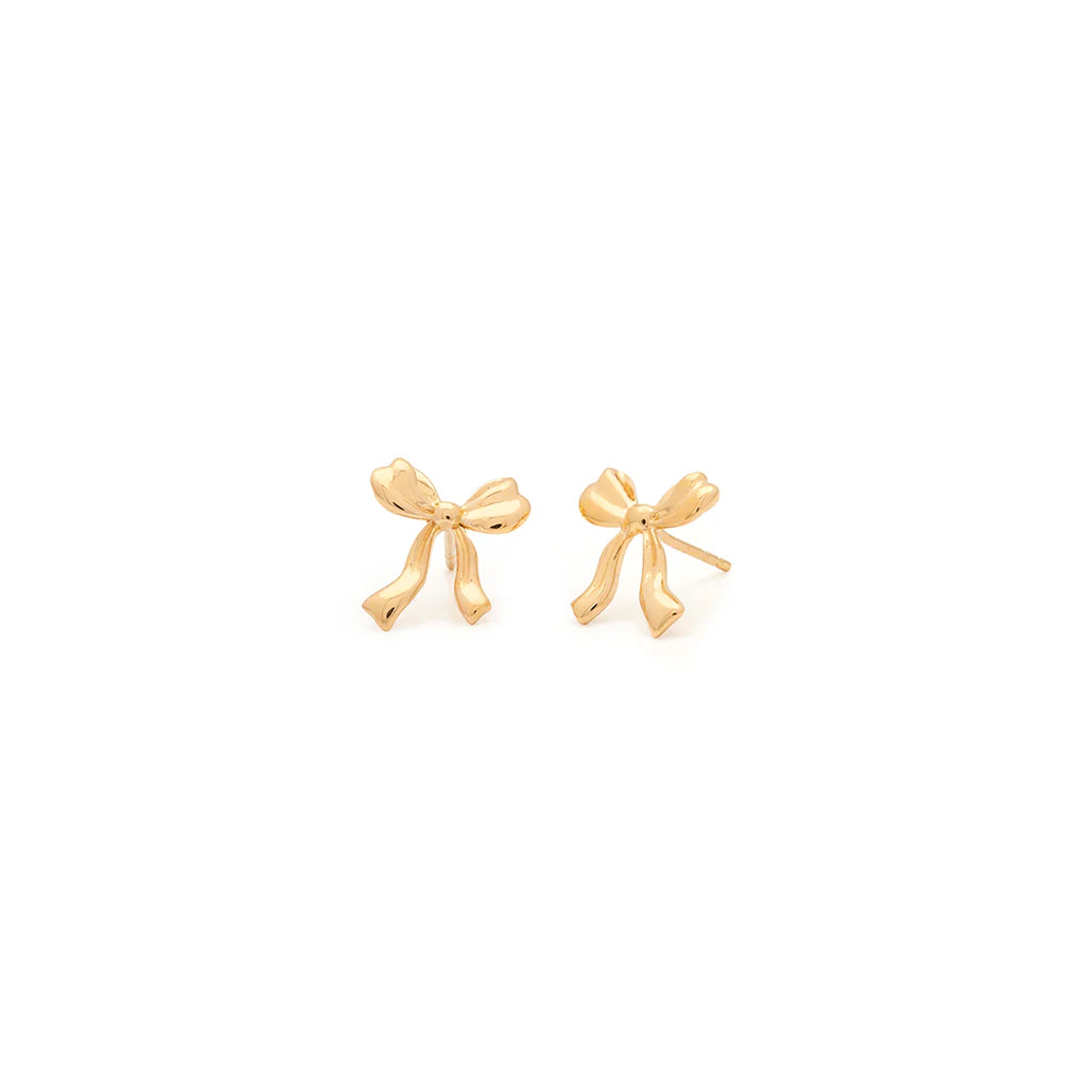 Bow Petite Earrings Gold