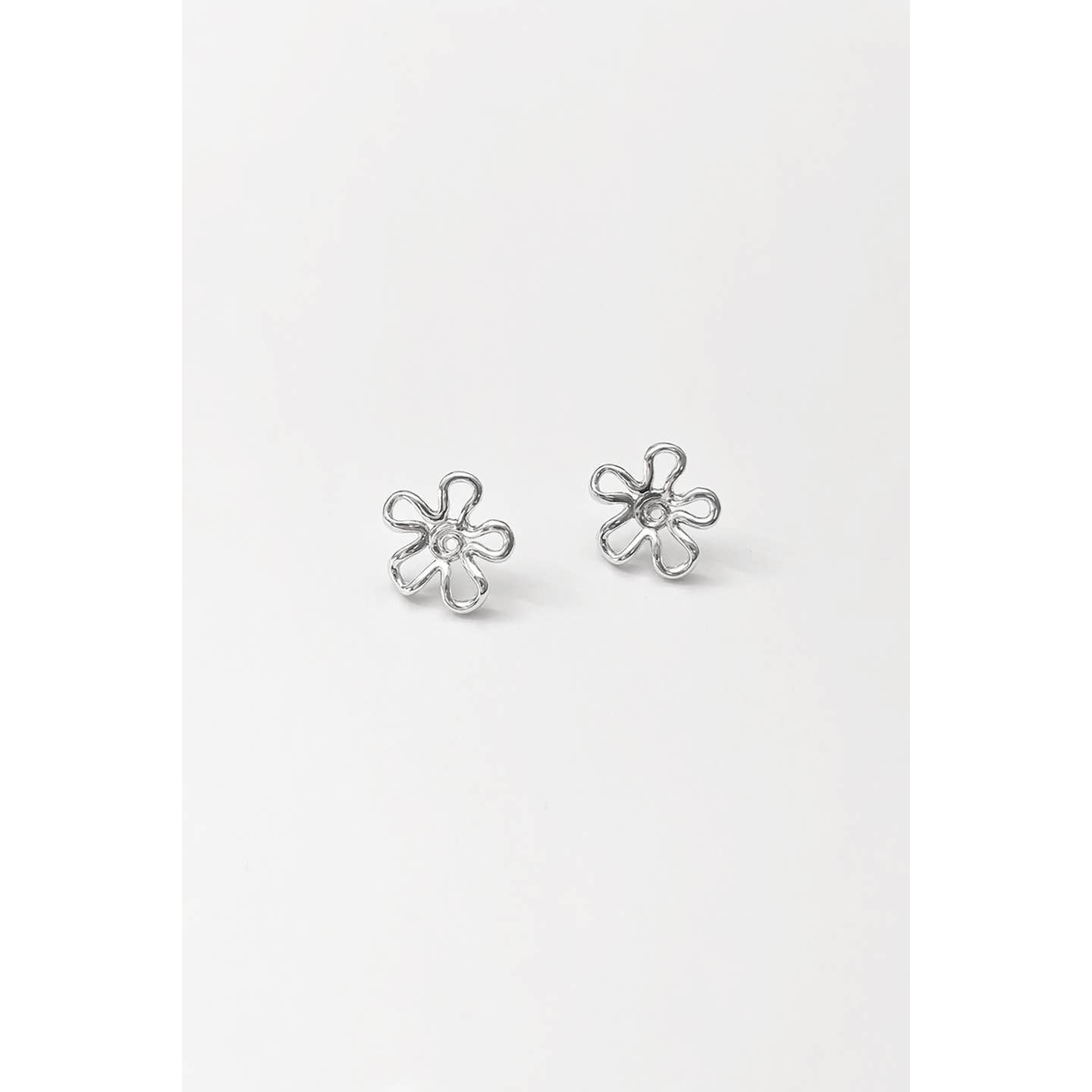 Flora Studs Silver