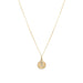 14K Love Token Necklace Round